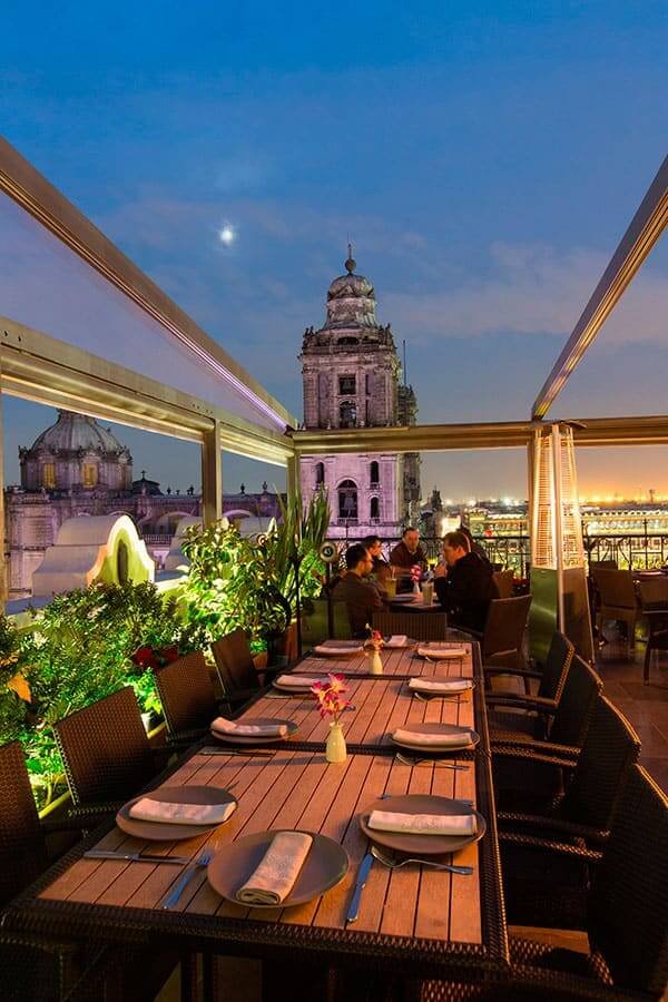 restaurante con vistas al zócalo de la CDMX