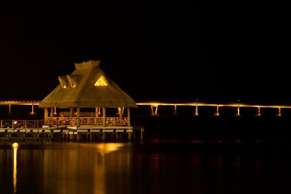 Paseo Marítimo de Ciudad del Carmen por la noche